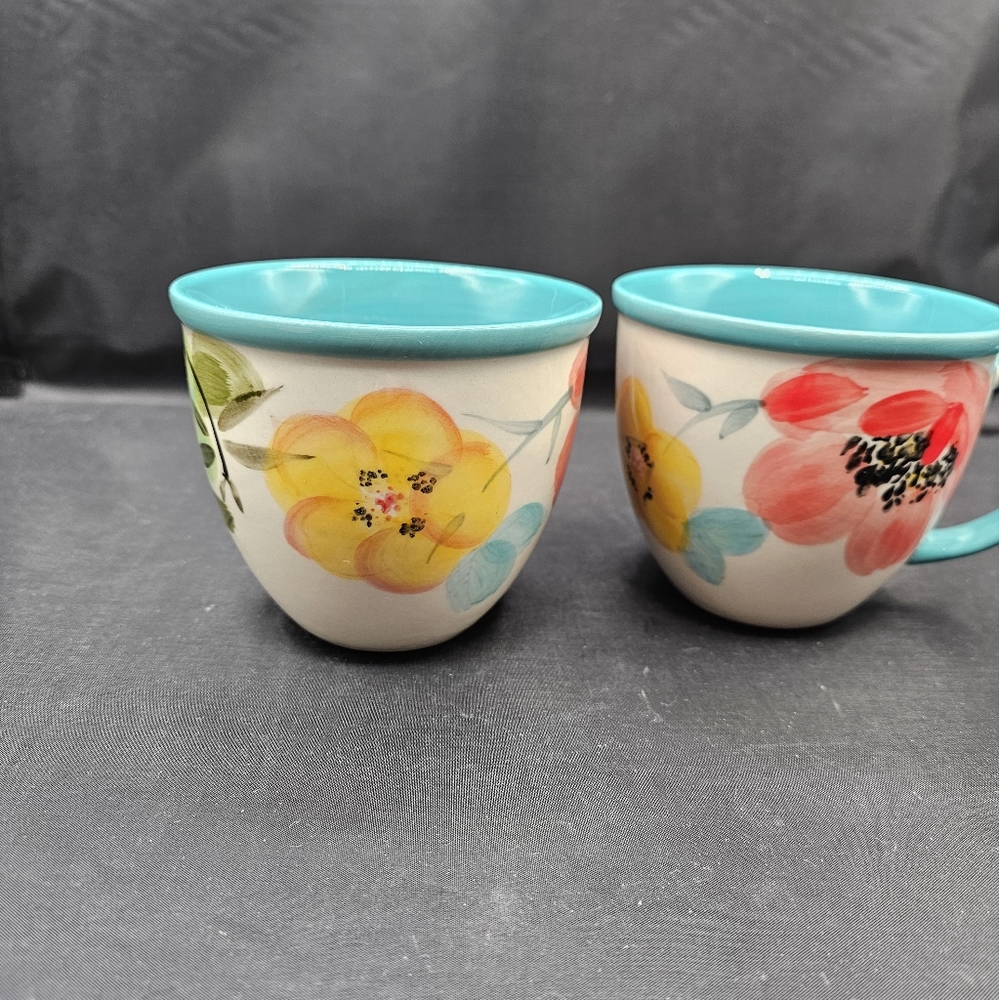 The Pioneer Women Flea Market Vintage Bloom mugs (2) - Picture 2 of 7